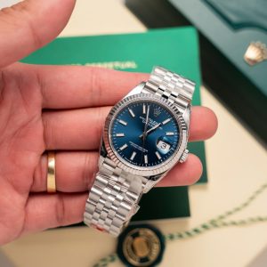 Đồng Hồ Rolex Replica 11 Mặt Xanh Cọc Dạ Quang Clean 126234 36mm (1)