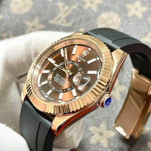 Đồng Hồ Rolex Sky Dweller Máy Cơ Nhật Fake Mặt Chocolate 40mm (6)
