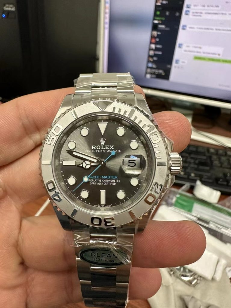 Đồng Hồ Rolex Yacht Master 126622 Chế Tác Mặt Xám Xưởng Clean 40mm (9)