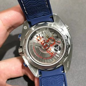 Đồng Hồ Seamaster Planet Ocean Chronograph Automatic Màu Xanh OMF 45 (5)
