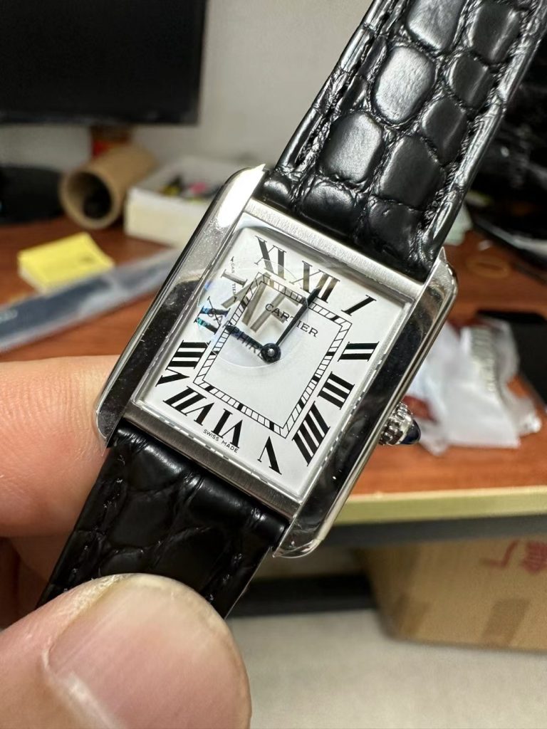Đồng hồ Cartier Tank Solo Small Nữ Dây Da Xưởng AF 24x31mm (1)