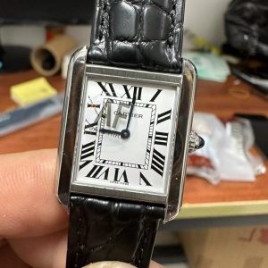 Đồng hồ Cartier Tank Solo Small Nữ Dây Da Xưởng AF 24x31mm (1)