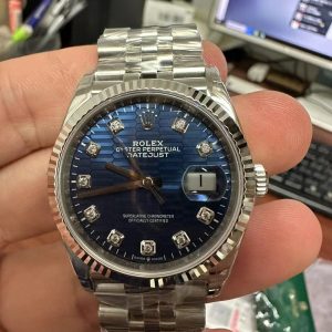 Replica Rolex Watch DateJust 126234 Blue Fluted Dial VS Factory 36mm (2)