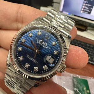 Replica Rolex Watch DateJust 126234 Blue Fluted Dial VS Factory 36mm (2)