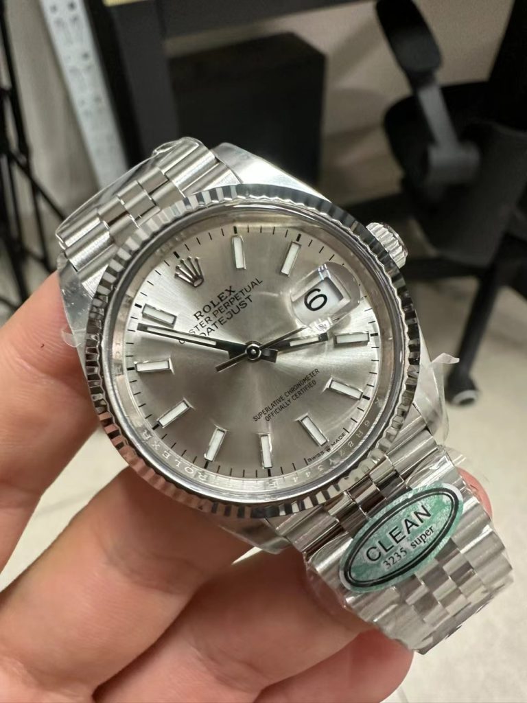 Rolex DateJust 126234 Sliver Dial Best Replica Clean Factory 36mm (3)
