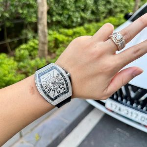 Đồng Hồ Franck Muller Đính Full Đá Vanguard V45 Xưởng ABF Replica 45mm (1)