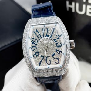 Đồng Hồ Franck Muller Nữ Máy Pin Nhật Đính Full Đá V32 36mm (4)