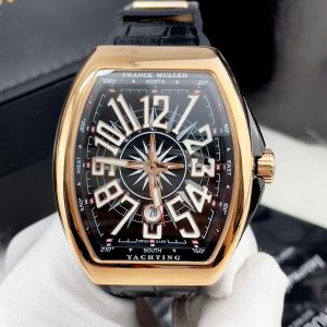 Đồng Hồ Franck Muller V45 Fake Máy Cơ Nhật Màu Đen 45mm (1)