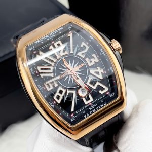 Đồng Hồ Franck Muller V45 Fake Máy Cơ Nhật Màu Đen 45mm (1)