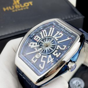 Đồng Hồ Franck Muller V45 Fake Máy Nhật Automatic Màu Xanh 45mm (6)