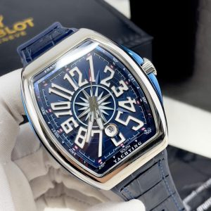 Đồng Hồ Franck Muller V45 Fake Máy Nhật Automatic Màu Xanh 45mm (6)