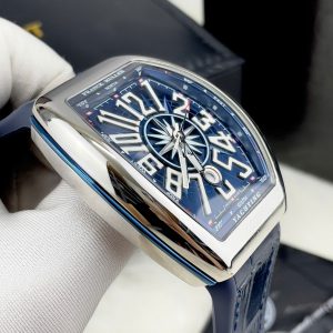 Đồng Hồ Franck Muller V45 Fake Máy Nhật Automatic Màu Xanh 45mm (6)