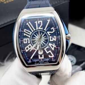 Đồng Hồ Franck Muller V45 Fake Máy Nhật Automatic Màu Xanh 45mm (6)