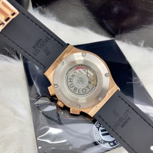 Đồng Hồ Hublot Chronograph Máy Cơ Nhật Đính Đá Màu Xanh Nam 42mm (2)
