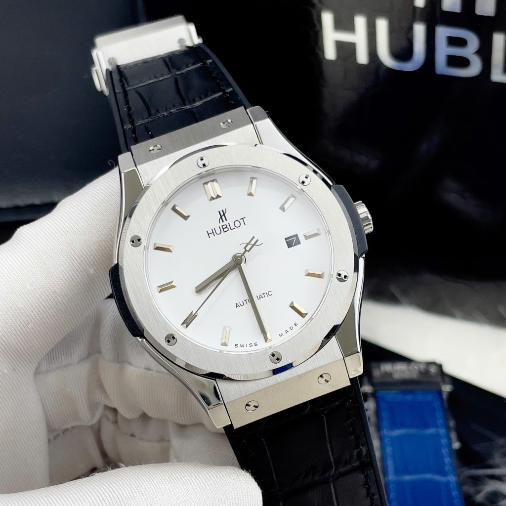 Đồng Hồ Hublot Classic Fusion Fake Máy Cơ Automatic Nhật Mặt Trắng 38-42mm (2)