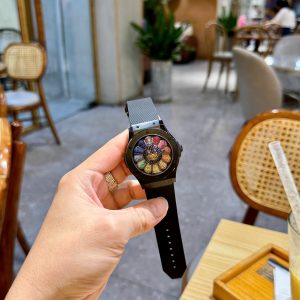 Đồng Hồ Hublot Classic Fusion Takashi Murakami Rainbow Vỏ Gốm Đen 42mm (3)