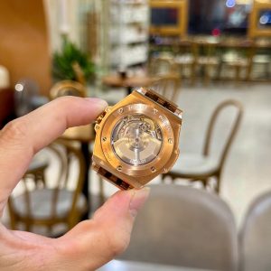Đồng Hồ Hublot Đính Đá Big Bang One Click King Gold Replica 39mm (2)