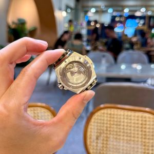 Đồng Hồ Hublot Màu Xanh Dương Big Bang One Click Đính Đá Replica 39mm (9)