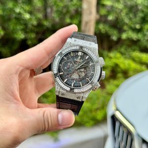 Đồng Hồ Hublot Nam Đính Full Đá Classic Fusion Chronograph Replica 44mm (6)