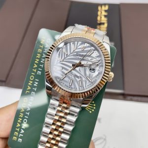 Đồng Hồ Nam Rolex Fake Máy Nhật Automatic Mặt Lá Cây DateJust 31mm (1)