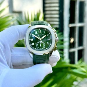 Đồng Hồ Patek Philippe Aquanaut 5968G Màu Xanh Quân Đội Replica Cao Cấp (1)