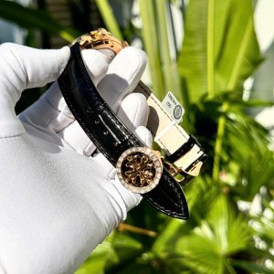 Đồng Hồ Patek Philippe Complications 6104R Phủ Vàng Đính Đá Moissanite 44mm (1)