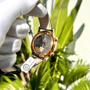 Đồng Hồ Patek Philippe Complications 6104R Phủ Vàng Đính Đá Moissanite 44mm (1)