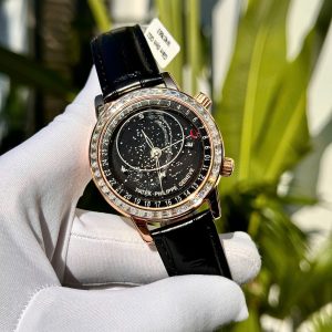 Đồng Hồ Patek Philippe Complications 6104R Phủ Vàng Đính Đá Moissanite 44mm (1)