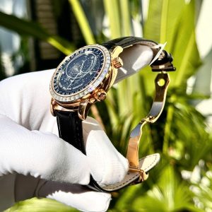 Đồng Hồ Patek Philippe Complications 6104R Phủ Vàng Đính Đá Moissanite 44mm (1)