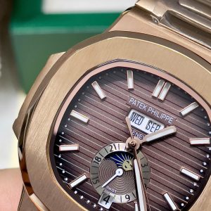 Đồng Hồ Patek Philippe Fake Máy Nhật Nautilus 5726 Mặt Nâu Cafe 41mm (8)