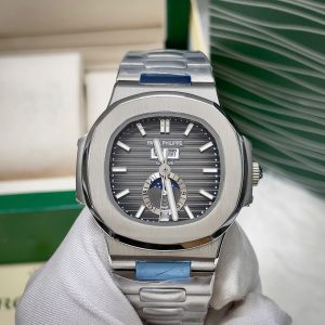 Đồng Hồ Patek Philippe Nam Máy Cơ Nhật Nautilus 5726 Fake Mặt Xám 41mm (6)