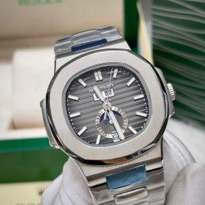 Đồng Hồ Patek Philippe Nam Máy Cơ Nhật Nautilus 5726 Fake Mặt Xám 41mm (6)