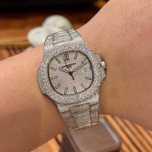 Đồng Hồ Patek Philippe Nautilus 5719 Đính Full Đá Replica Cao Cấp 40mm (9)