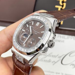 Đồng Hồ Patek Philippe Nautilus 5724 Màu Nâu Fake Máy Nhật 40mm (1)