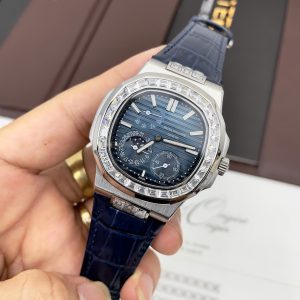 Đồng Hồ Patek Philippe Nautilus 5724 Màu Xanh Fake Máy Nhật 40mm (8)
