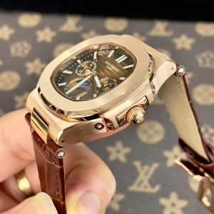 Đồng Hồ Patek Philippe Nautilus 5740 Máy Cơ Nhật Mặt Số Nâu 41mm (8)