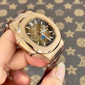 Đồng Hồ Patek Philippe Nautilus 5740 Máy Cơ Nhật Mặt Số Nâu 41mm (8)