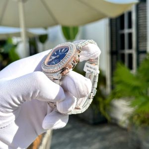 Đồng Hồ Patek Philippe Nautilus 5980 Đính Full Moissanite Hong Kong (2)