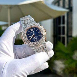 Đồng Hồ Patek Philippe Nautilus 5980 Đính Full Moissanite Hong Kong (2)