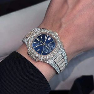 Đồng Hồ Patek Philippe Nautilus 5980 Đính Full Moissanite Hong Kong (2)