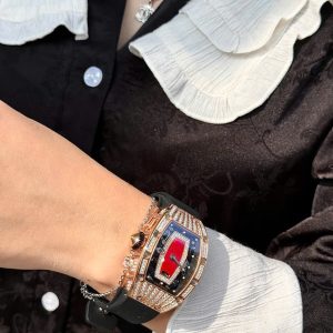 Đồng Hồ Richard Mille RM037 Đính Đá Moissanite Hong Kong Rep 11 Nữ 36mm (6)