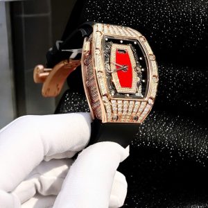 Đồng Hồ Richard Mille RM037 Đính Đá Moissanite Hong Kong Rep 11 Nữ 36mm (6)