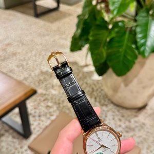 Đồng Hồ Rolex Cellini Replica Cao Cấp Mặt Trắng Dây Da MKS 39mm (1)