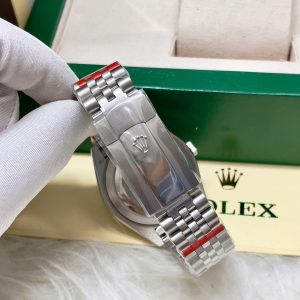 Đồng Hồ Rolex DateJust Fake Máy Cơ Nhật Mặt Xanh Đính Đá 38-41mm (3)