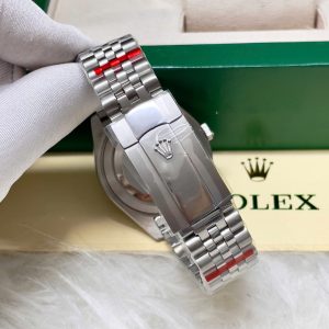 Đồng Hồ Rolex DateJust Fake Máy Cơ Nhật Mặt Xanh Số La Mã 38-41mm (4)