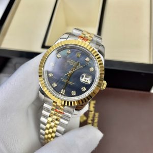Đồng Hồ Rolex DateJust Mặt Xà Cừ Tím Fake Máy Cơ Automatic Nhật 36-41mm (1)