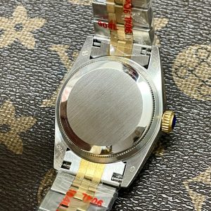 Đồng Hồ Rolex Fake Giá Rẻ Máy Pin Mặt Số Xanh Dương DateJust 31mm (7)