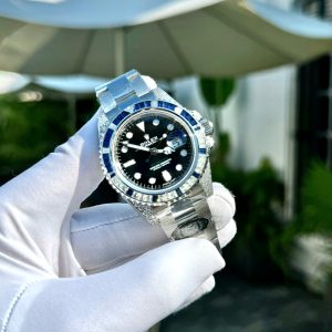 Đồng Hồ Rolex GMT-Master II 126759 Đính Moissanite và Sapphire 40mm (2)