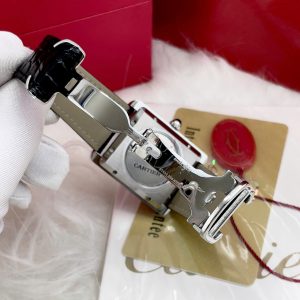 Đồng Hồ Cartier Tank Fake Máy Cơ Nhật Nam Dây Da Màu Đen 40mm (1)