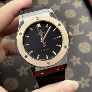 Đồng Hồ Hublot Automatic Nam Máy Cơ Nhật Viền King Gold Fake 38-42mm (7)